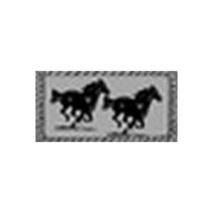 Two Running Horses License Plate Plates Tag Tags auto vehicle car 