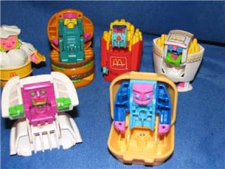 Vintage 1989 McDonalds Food Changeable Robots 8pc Set  