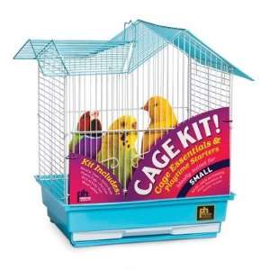  Double Roof Parakeet Bird Cage Starter Kit