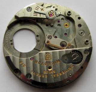 Universal Geneve Watch Cal. 215 28j. main plate & bridges as pictured