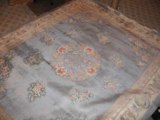 Hand Knotted Chinese Shandong Carpet Wool Rug 8x10 Blue  