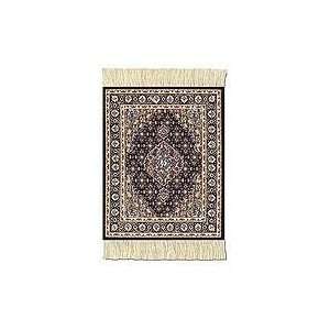  Fiberlok 4 Piece Midnight Persian CoasterRugs, Hand 