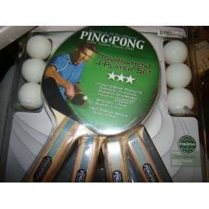  Ping Pong Tournament 4 Player Set