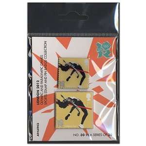  2012 Olympic Athletics Field Stamp and Pin Pack 