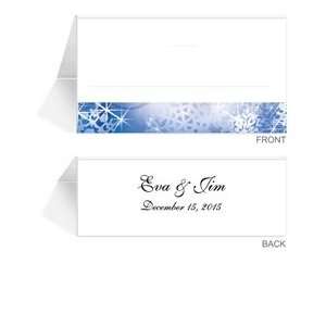  120 Personalized Place Cards   Sunrise Snowflakes Office 