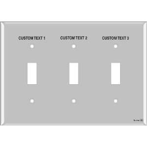   Light Switch Labels 3 Toggle (plastic   standard size) Home