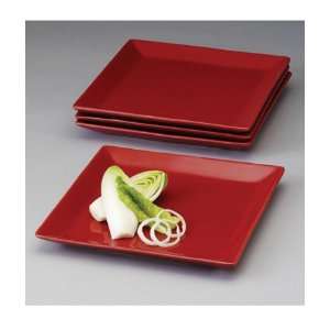  Aroma Red Dinner Plates   Set of 4 By Aida Kitchen 