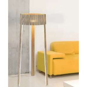 Shio floor lamp   Yellow plywood, Non Dimmable, 110   125V (for use in 