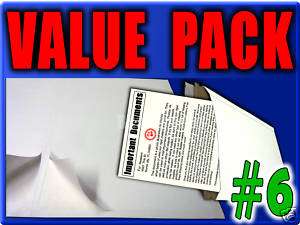 Pack 12.75 x 15 Stay Flat Mailers + Shipping Labels  