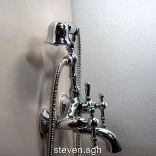 Chrome Clawfoot Bathtub Faucet Handheld Shower B 02  