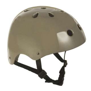 Medium Pewter Skate Roller Bike Helmet BELOW Fact. Dir.  