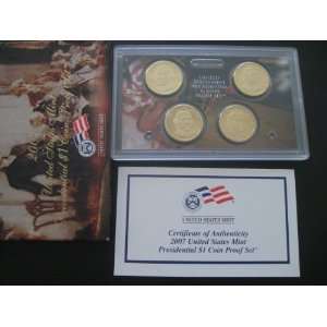  2007 US Mint Presidential Golden Dollar $1 Four Toned Coin 