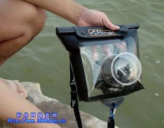 DSLR SLR Camera Waterproof Case For Canon Nikon BLACK  