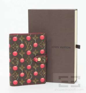   Vuitton Takashi Murakami Monogram Cerises Small Ring Agenda Cover