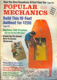 1971 Popular Mechanics Build 10 Foot Sailboat for $200  