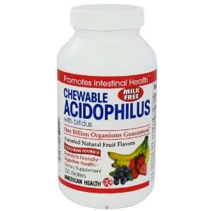American Health Probiotics Chewable Acidophilus with Bifidus, Assorted 