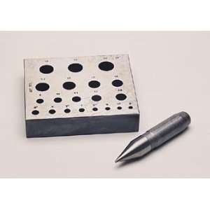  BEZEL BLOCKS and PUNCHES   Square w/ 11 Holes, 4   14mm 