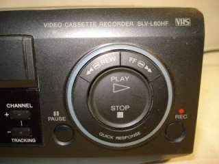 Sony SLV L60HF Hi Fi Stereo VCR w/ Remote VHS Tape Player Hyperband 