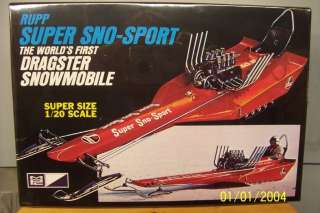 MPC 701 Model kit RUPP SUPER SNOWMOBILE DRAGSTER 1/20   