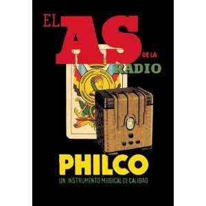   By Buyenlarge El As de la Radio   Philco 20x30 poster