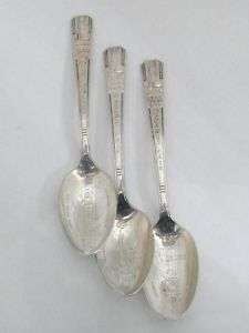 WM ROGERS 1939 SILVER PLATED WORLDS FAIR SPOONS  