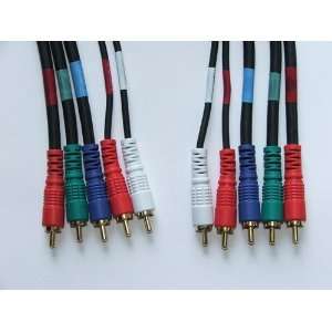   General Purpose 5 RCA Component Video Audio Cable 6ft Electronics