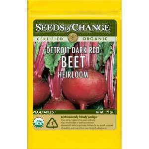   Organic Detroit Dark Red Beet, 100 Seed Count Patio, Lawn & Garden