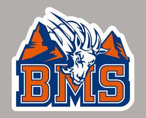 BLUE MOUNTAIN STATE college decal sticker LOGO  