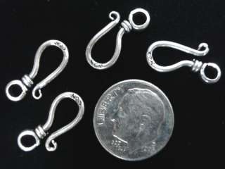 Sterling silver large hook jewelry clasp 1/2 rnd loop  