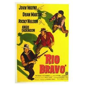  Rio Bravo, Australian Movie Poster, 1959 Giclee Poster 