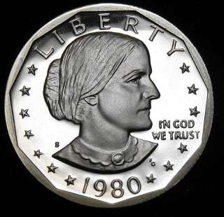 1981 Gem Proof Susan B Anthony Dollar