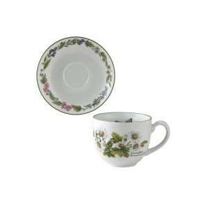  Royal Worcester Worcester Herbs Tea Cup & Saucer Kitchen 