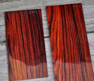 Cocobolo drop top fingerboard and headplate for guitar or bass 