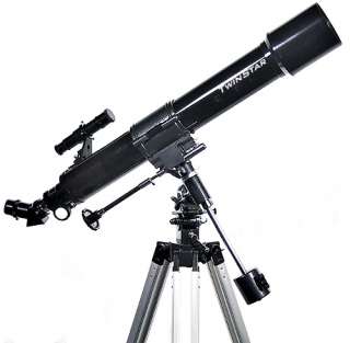 New Black 70mm Refractor Telescope w Tripod and Extras  