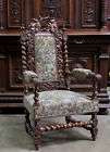 French Renaissance Throne Chair The Best Carved Detail  
