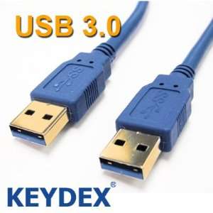  KEYDEX 3.0 USB A Male to A Male AM AM Gold plated Cable 