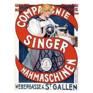  Singer Sewing Machine Giclee Poster Print, 18x24