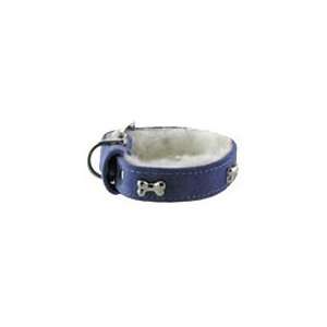  Amberhill Suede Shearling Lined Lead, Leash (Periwinkle, 1 