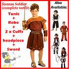 Roman Soldier Fancy Dress Costume Child Cowboy Indian AGE 4 12yrs SIZE 