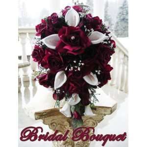  bouquet bridal package bridesmaid groom boutonniere corsage silk 