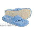 NEW Acorn Spa Thong Slippers Kids French Blue   Great Gift