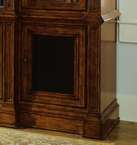Large Cherry TV Entertainment Wall Unit W/ Bookcases  