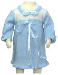 Bonnie Baby Girls Floral Poplin Polka Dot Dress , Navy , 0 9 Months