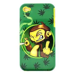   CASE POT SMOKING MONKEY HARD COVER CASE Cell Phones & Accessories