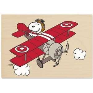  Snoopys Airplane (Peanuts)   Rubber Stamps Arts, Crafts 