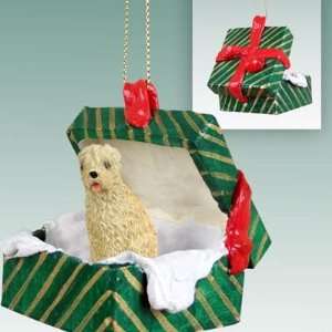  Soft Coated Wheaten Green Gift Box Dog Ornament