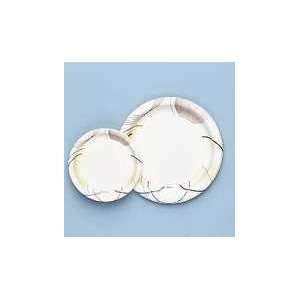  Meridian Design Polycoated Paper Plates, 9 Diameter, 125 