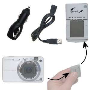  Portable External Battery Charging Kit for the Sony DSC W150 