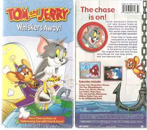 Tom and Jerry Whiskers Away VHS Tape New Sealed 012569571839  