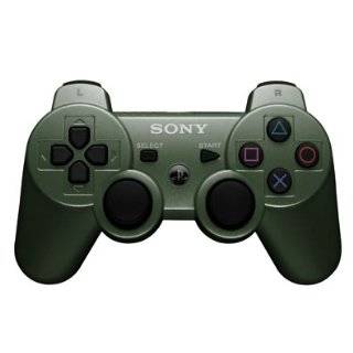 Sony PS3 Jungle Green DualShock Multi Mode Turbo Action Rapid Fire Gun 